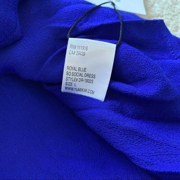 NWT YUMI KIM So Social Dress Royal Blue Size L - Picture 10 of 11